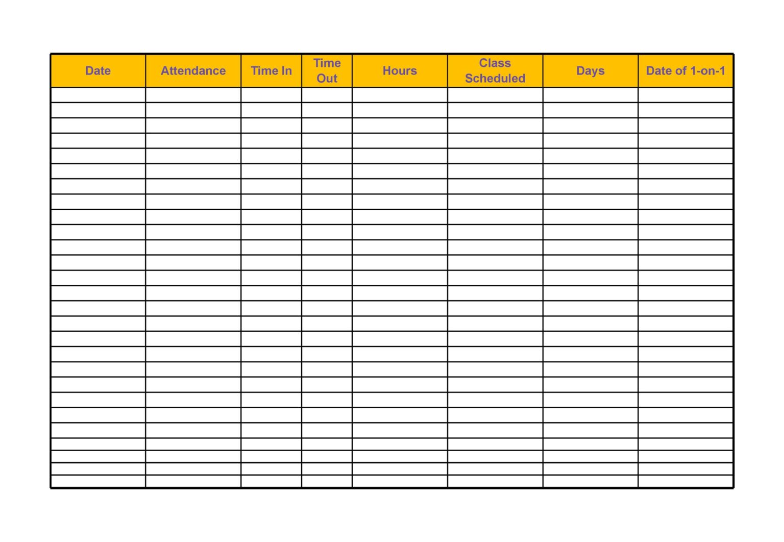 Attendance Sheet Excel Template 50 Free Example Redlinesp 9120