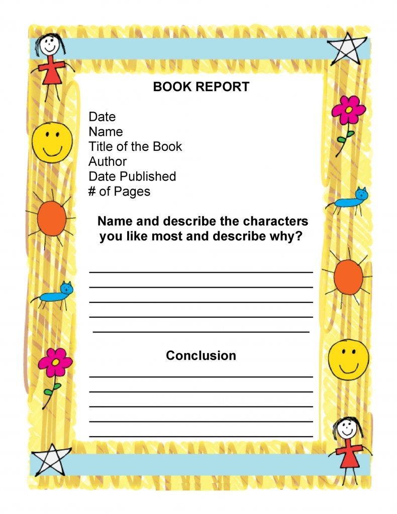book report summary information