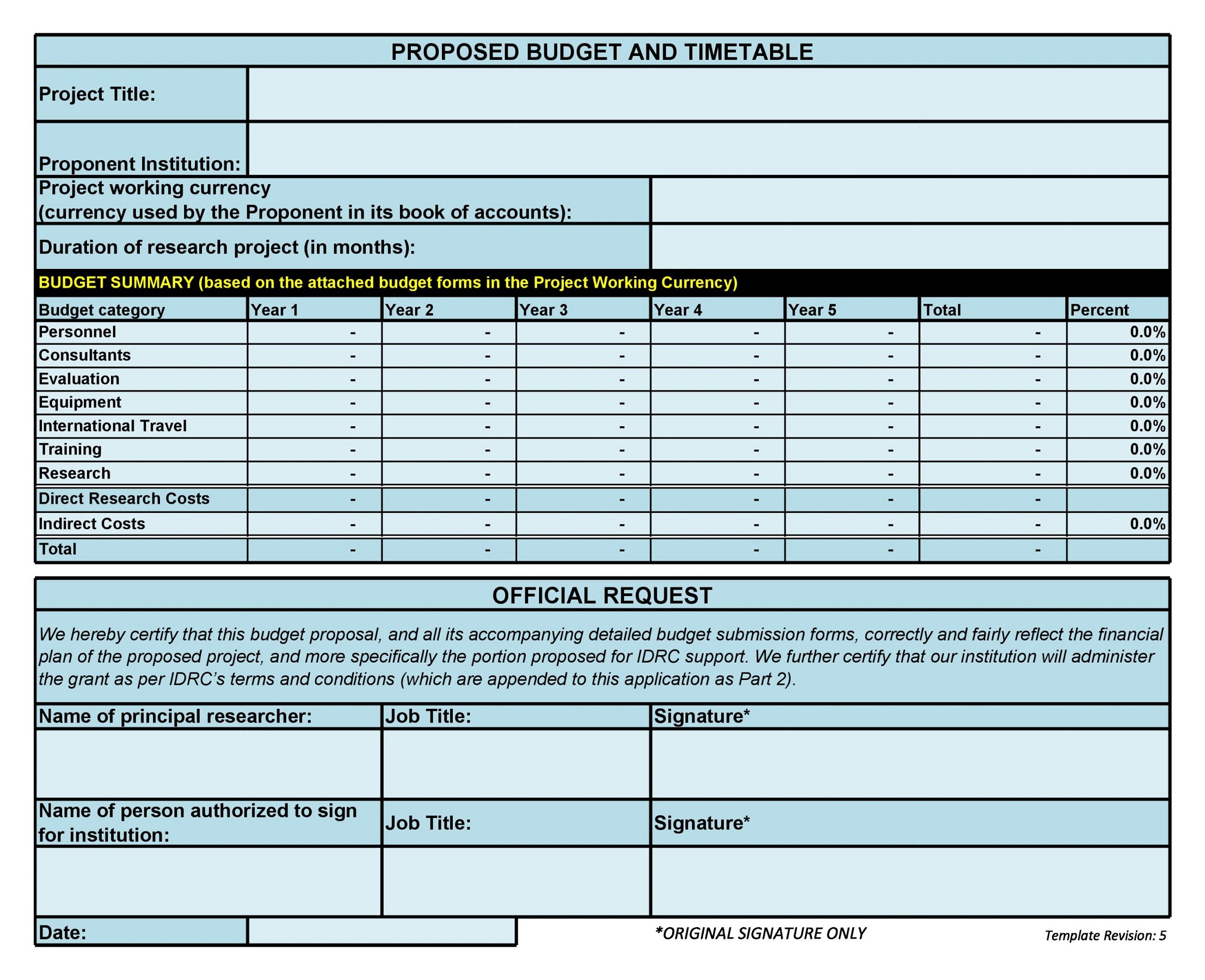 Budget Proposal Template 53 Free Example RedlineSP