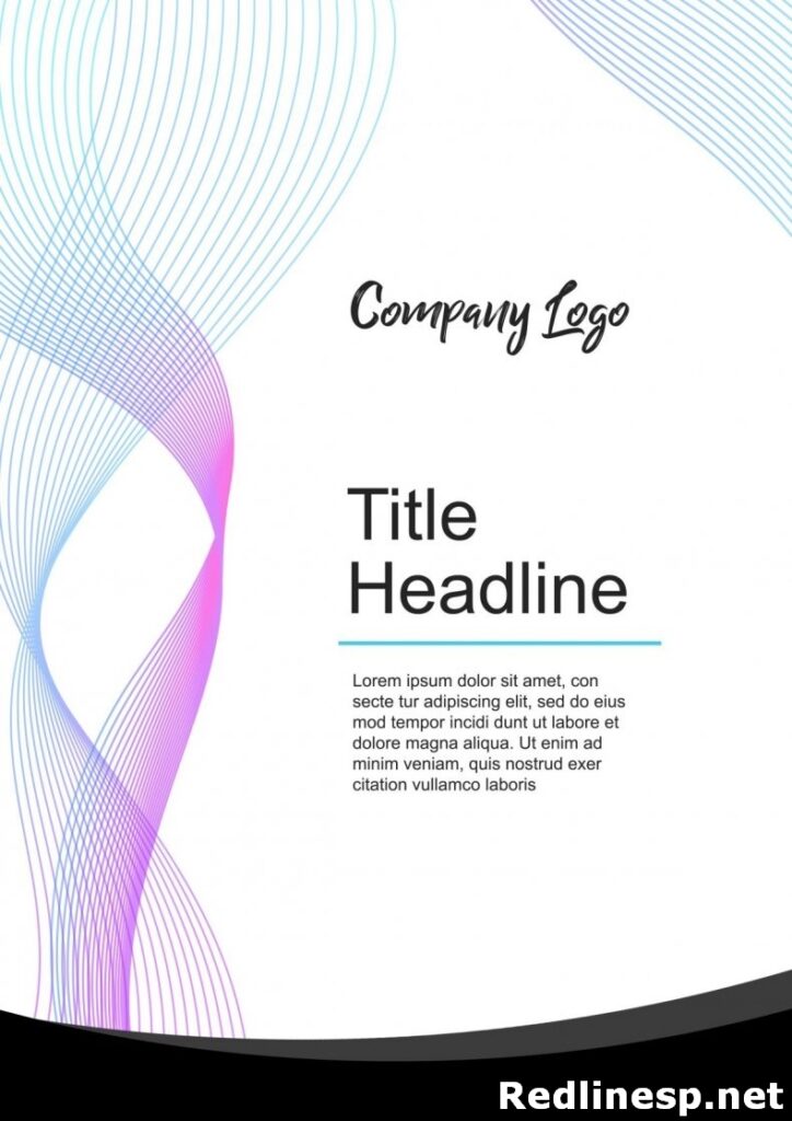 cover page word template free download