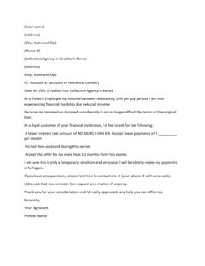 Free Hardship Letter Template Redlinesp