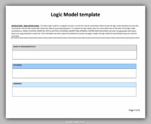 45+ Cool Logic Model Template - RedlineSP