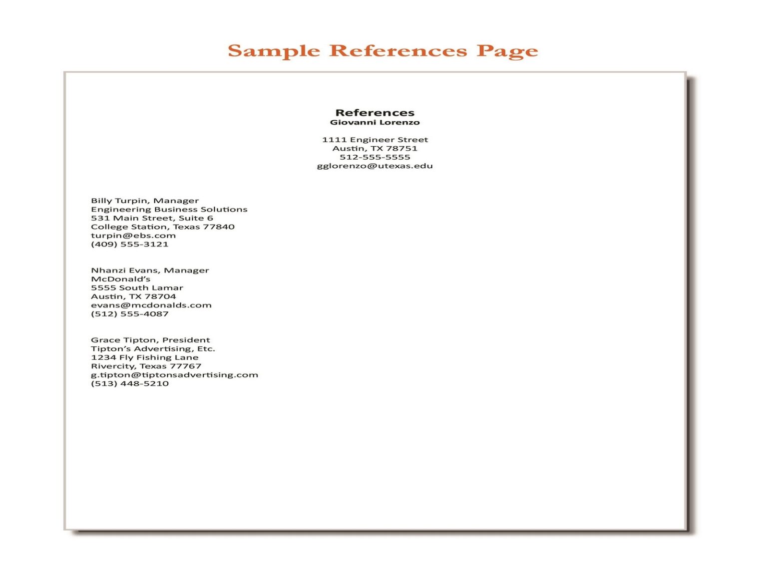 30 Free Reference Page (APA & MLA Format) – RedlineSP