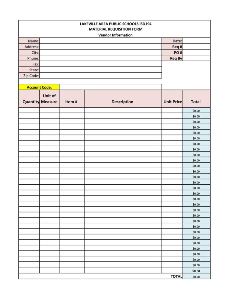 55 Powerful Requisition Form Template - RedlineSP