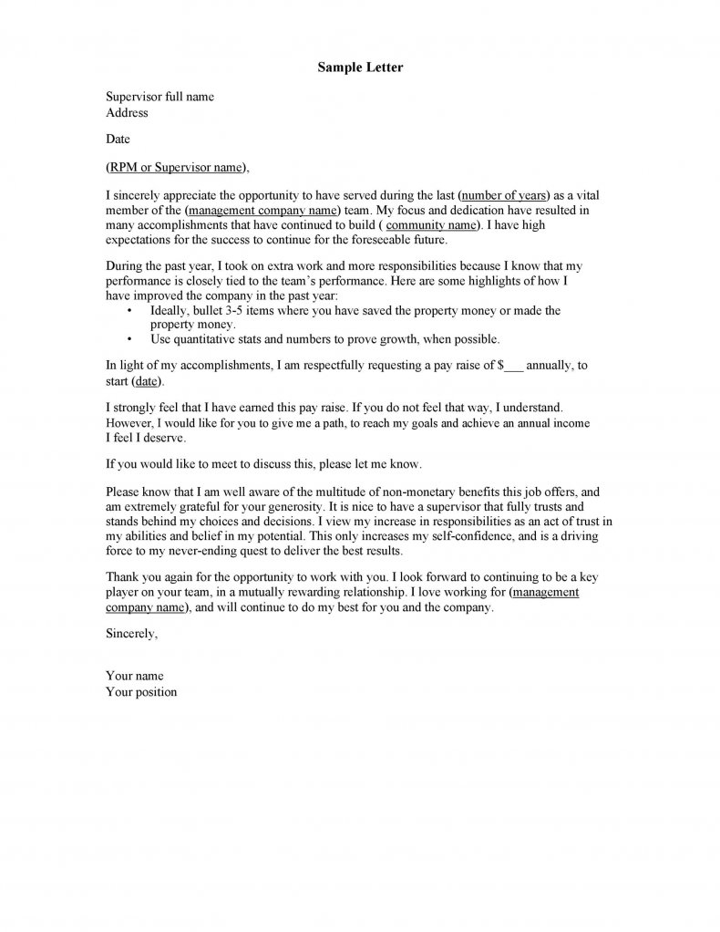 50 Amazing Salary Increase Letter Format Sample Template RedlineSP