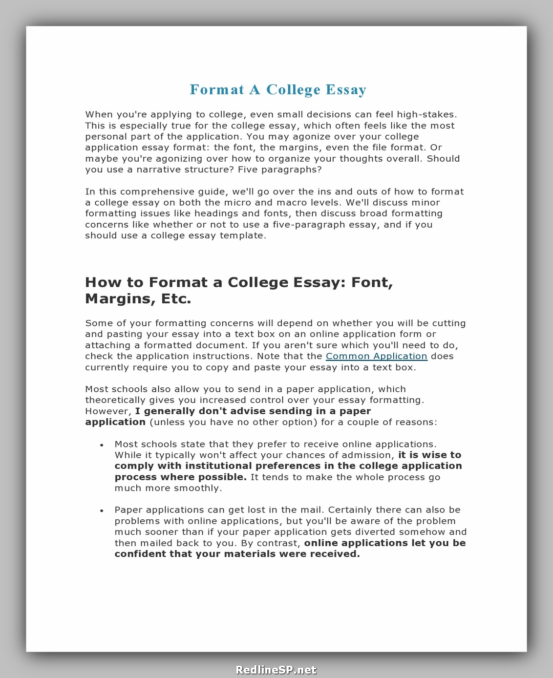 examples of best college essays