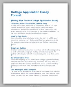 generic college essay