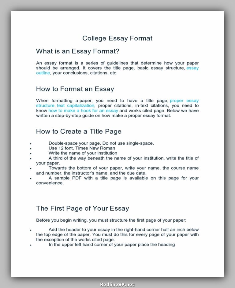 why this college essay template