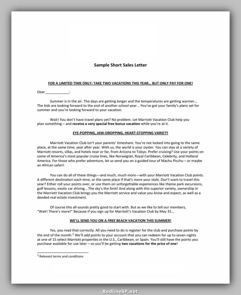 52 Free Sales Letter Sample Example And Template Redlinesp