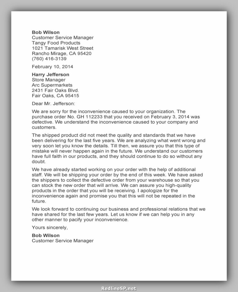 50 Powerful Apology Letter Sample - RedlineSP