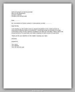 47 Powerful Cancellation Letter Sample - RedlineSP