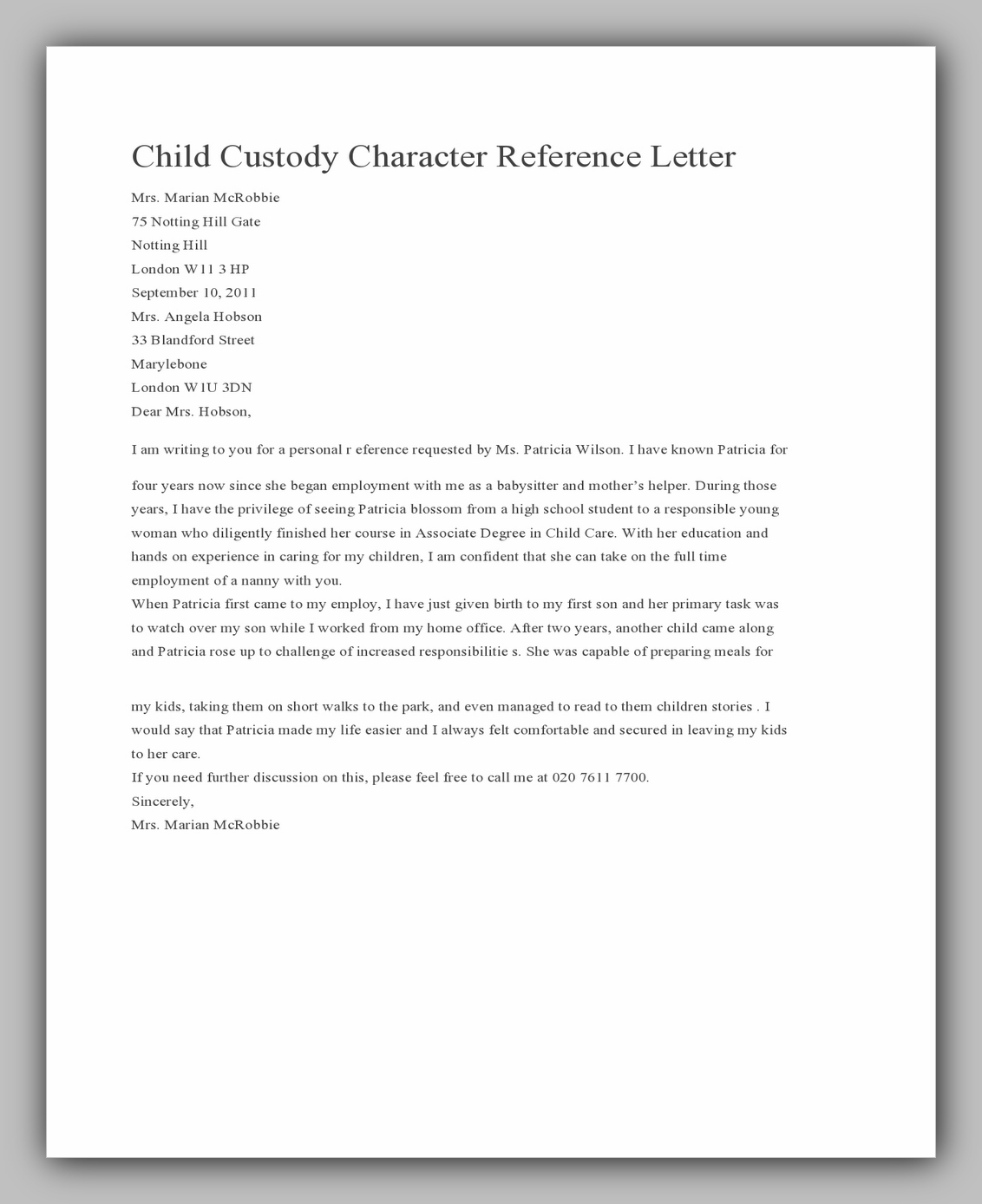 33 Best Character Reference Letter Example Redlinesp 8323