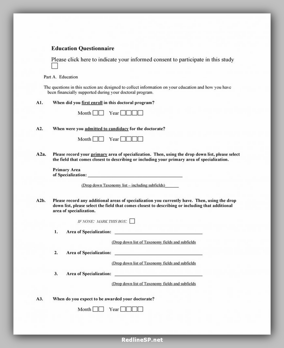 35 Best Printable Questionnaire Template RedlineSP