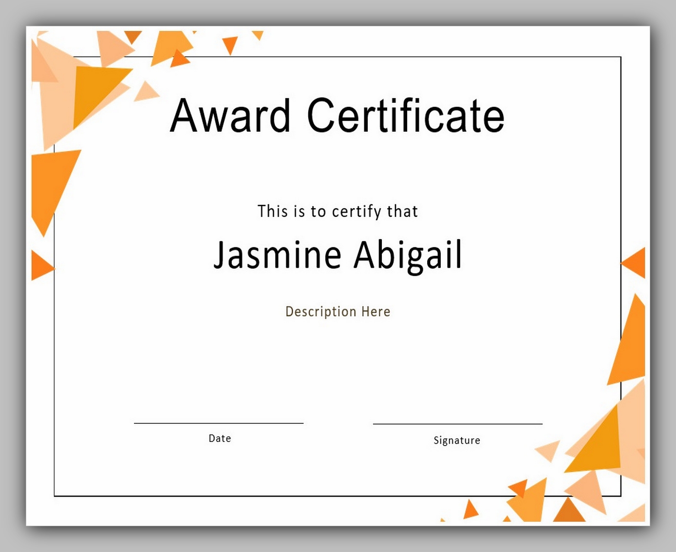 20 Best Printable Award Certificate Template \u2013 RedlineSP