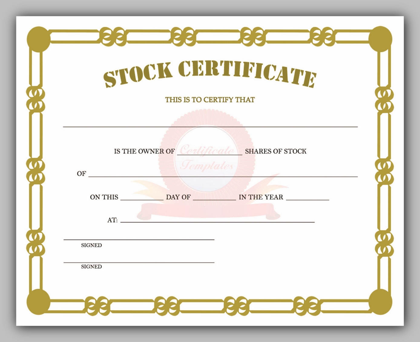 43 Free Share Certificate Template - RedlineSP