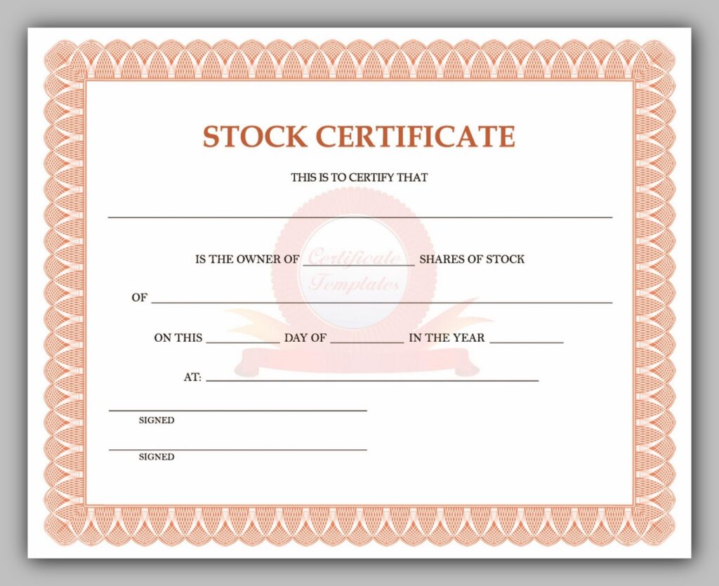 Blank Stock Certificates Free Printables Hot Sex Picture