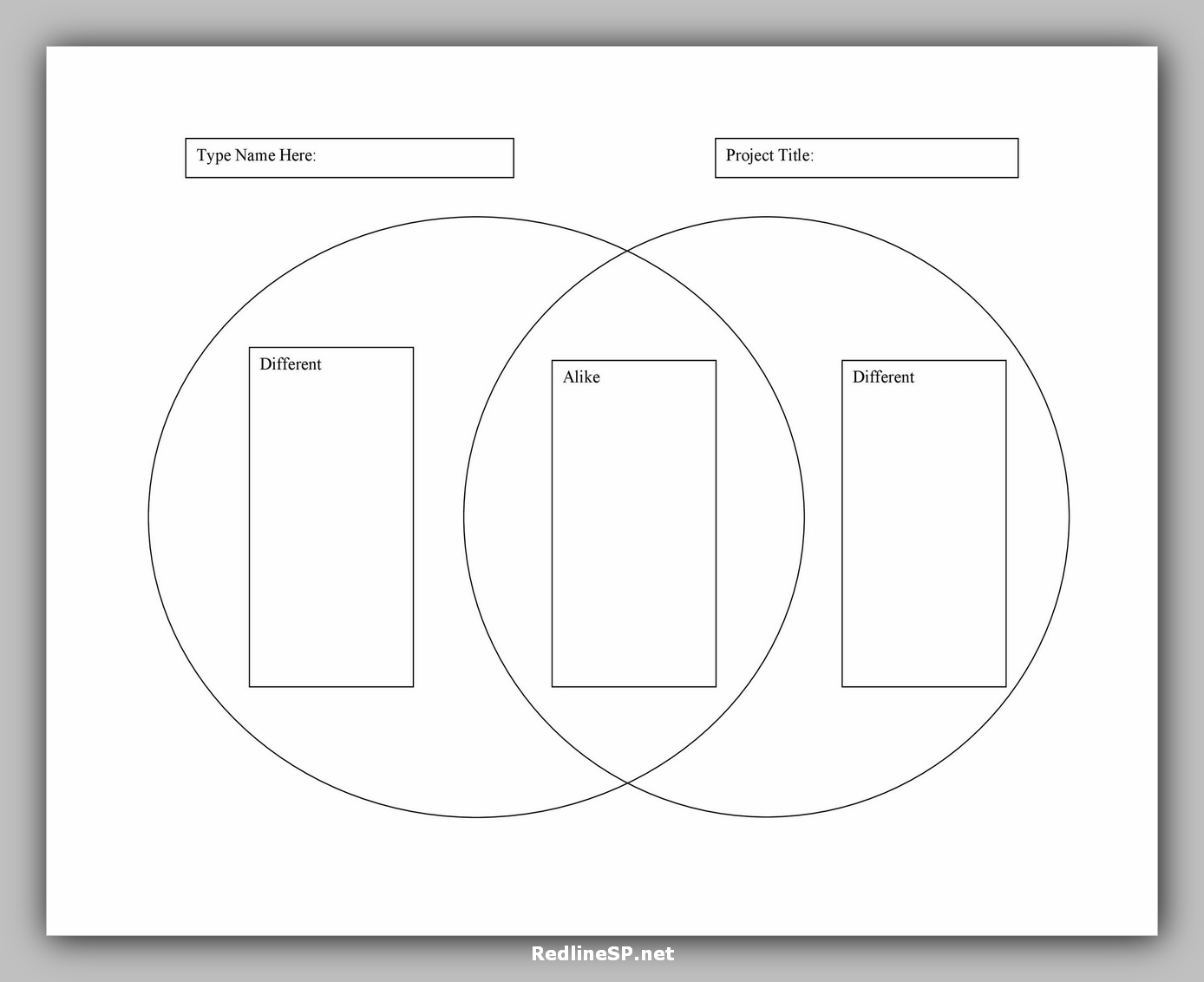 43 Useful Venn Diagram Template – RedlineSP