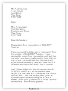 resignation