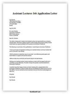 16+ Best Job Application Letter (Sample & Template) - RedlineSP