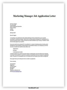 16+ Best Job Application Letter (Sample & Template) - RedlineSP