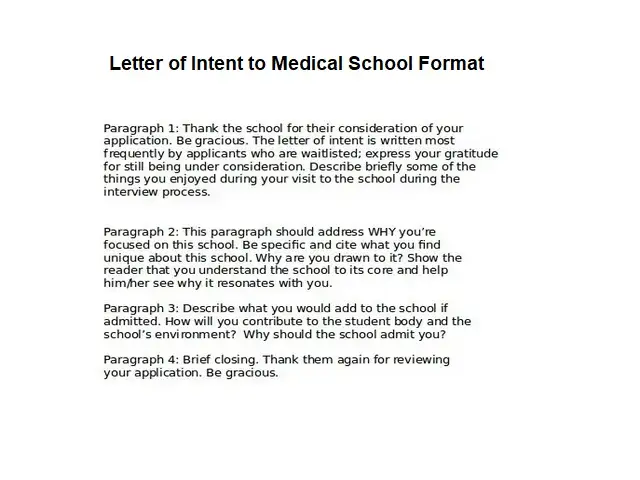 Letter of Intent to Medical School 06