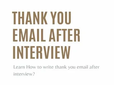 50 Best Thank You Email After Interview Example & Template - RedlineSP