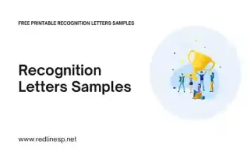Free Printable Recognition Letters Samples Visual Presentation