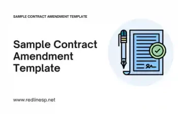 Sample Contract Amendment Template Presentation
