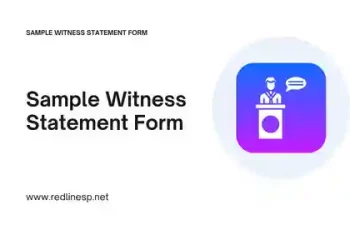 Sample Witness Statement Form Presentation