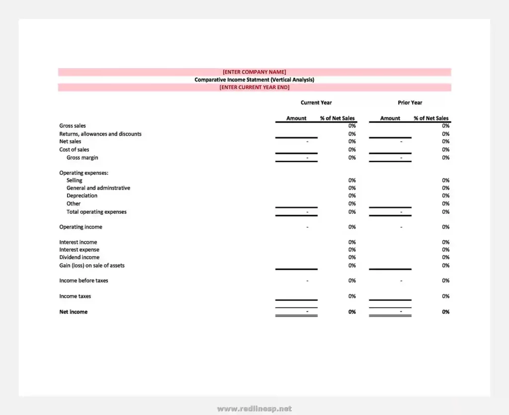 Simple Income Statement Template 12