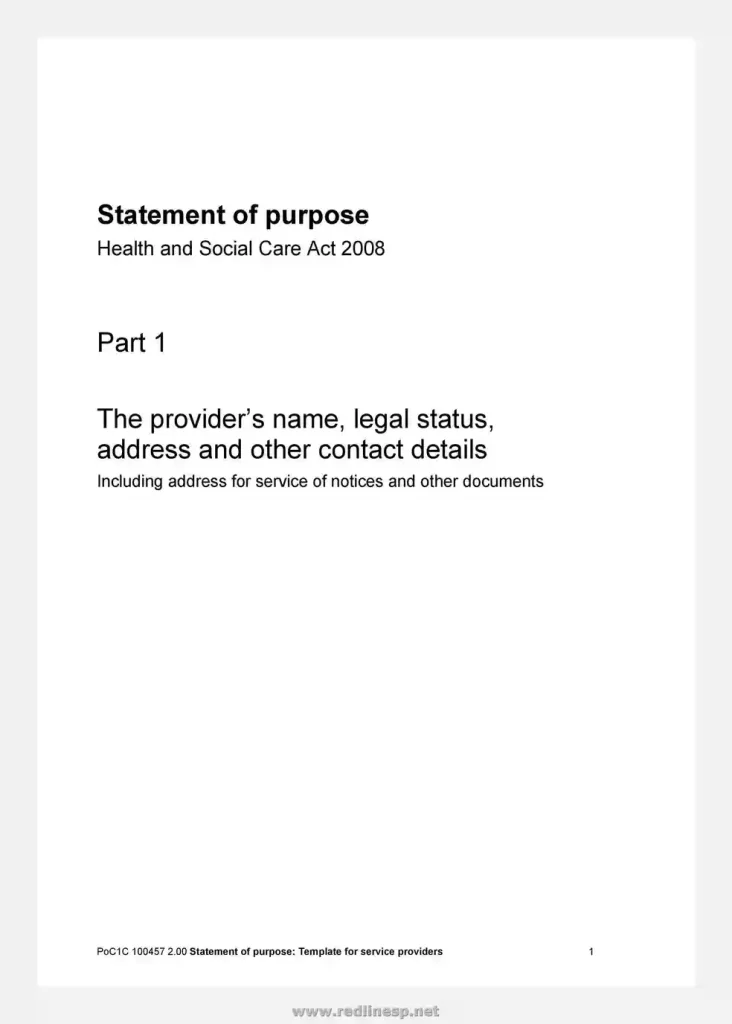 Statement of Purpose Template Word 47