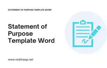 Statement of Purpose Template Word Presentation