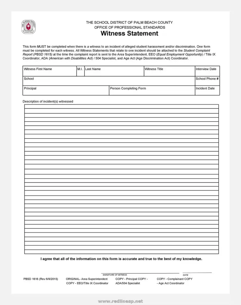 sample witness statement form 32