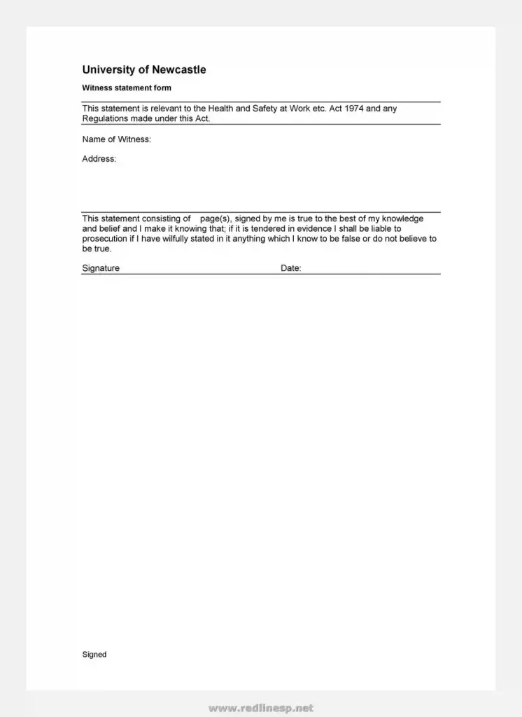 sample witness statement form 36